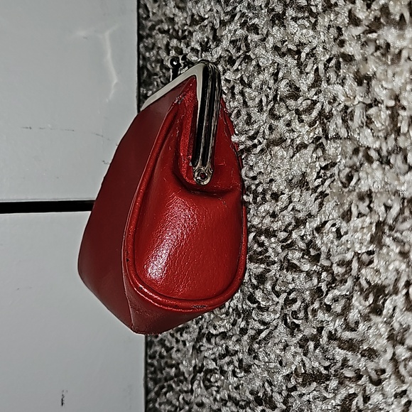 Vintage Buxton Red Leather Coin Purse - Picture 3 of 5
